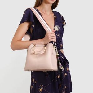 Brand new Belle and Bloom Twilight Leather Cross-Body Bag - Pink